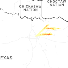 Regional Hail Map for Dallas, TX - Monday, April 27, 2026