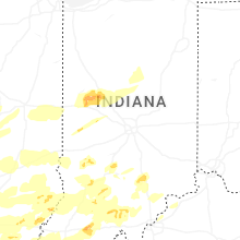 Regional Hail Map for Indianapolis, IN - Monday, April 27, 2026
