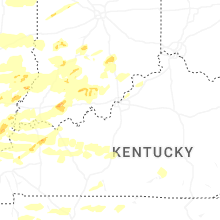Regional Hail Map for Louisville, KY - Monday, April 27, 2026