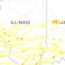 Regional Hail Map for Mattoon, IL - Monday, April 27, 2026