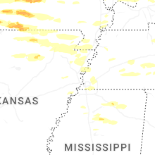 Regional Hail Map for Memphis, TN - Monday, April 27, 2026