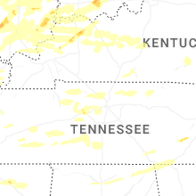 Regional Hail Map for Nashville, TN - Monday, April 27, 2026