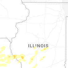 Regional Hail Map for Peoria, IL - Monday, April 27, 2026