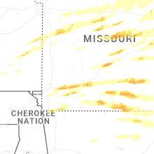 Regional Hail Map for Springfield, MO - Monday, April 27, 2026