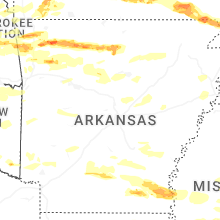 Regional Hail Map for Little Rock, AR - Tuesday, April 28, 2026