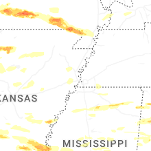 Regional Hail Map for Memphis, TN - Tuesday, April 28, 2026