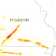 Regional Hail Map for Salem, MO - Tuesday, April 28, 2026
