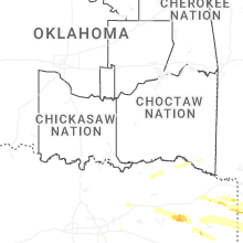 Regional Hail Map for Atoka, OK - Wednesday, April 29, 2026