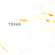 Regional Hail Map for Killeen, TX - Wednesday, April 29, 2026