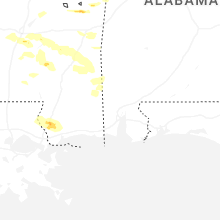 Regional Hail Map for Mobile, AL - Wednesday, April 29, 2026