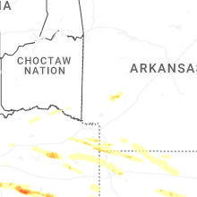 Regional Hail Map for Nashville, AR - Wednesday, April 29, 2026