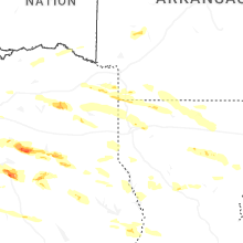 Regional Hail Map for Shreveport, LA - Wednesday, April 29, 2026
