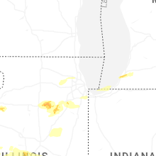 Regional Hail Map for Chicago, IL - Monday, May 4, 2026
