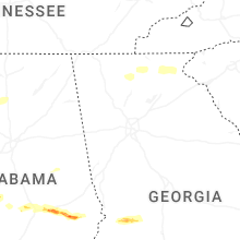 Regional Hail Map for Atlanta, GA - Wednesday, May 6, 2026