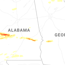Regional Hail Map for Auburn, AL - Wednesday, May 6, 2026