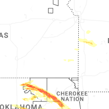 Regional Hail Map for Chanute, KS - Friday, May 8, 2026