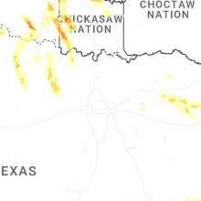 Regional Hail Map for Dallas, TX - Friday, May 8, 2026