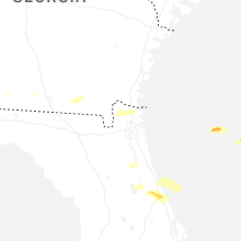 Regional Hail Map for Jacksonville, FL - Friday, May 8, 2026