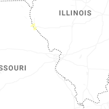 Regional Hail Map for Saint Louis, MO - Thursday, May 14, 2026