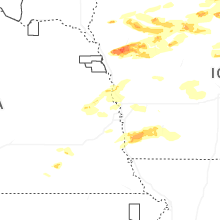 Regional Hail Map for Omaha, NE - Friday, May 15, 2026
