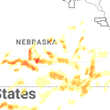 Regional Hail Map for Grand Island, NE - Saturday, May 16, 2026
