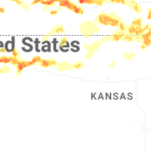Regional Hail Map for Hays, KS - Saturday, May 16, 2026
