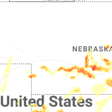 Regional Hail Map for North Platte, NE - Saturday, May 16, 2026