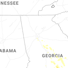 Regional Hail Map for Atlanta, GA - Sunday, May 17, 2026
