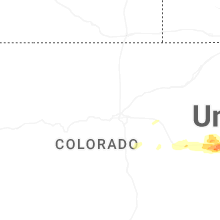 Regional Hail Map for Denver, CO - Sunday, May 17, 2026