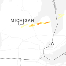 Regional Hail Map for Flint, MI - Sunday, May 17, 2026