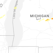 Regional Hail Map for Grand Rapids, MI - Sunday, May 17, 2026