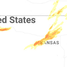 Regional Hail Map for Hays, KS - Sunday, May 17, 2026