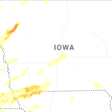 Regional Hail Map for Des Moines, IA - Monday, May 18, 2026