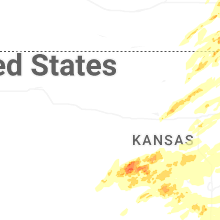 Regional Hail Map for Hays, KS - Monday, May 18, 2026