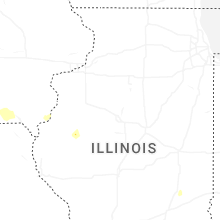Regional Hail Map for Peoria, IL - Monday, May 18, 2026