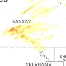Regional Hail Map for Wichita, KS - Monday, May 18, 2026