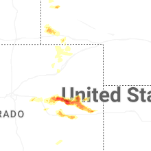 Regional Hail Map for Yuma, CO - Thursday, May 21, 2026