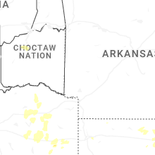Regional Hail Map for Nashville, AR - Friday, May 22, 2026