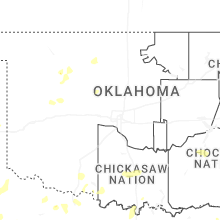 Regional Hail Map for Oklahoma City, OK - Friday, May 22, 2026
