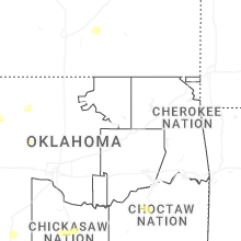 Regional Hail Map for Tulsa, OK - Friday, May 22, 2026