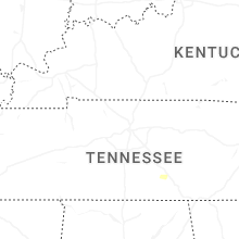 Regional Hail Map for Nashville, TN - Saturday, May 23, 2026