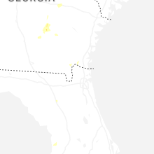 Regional Hail Map for Jacksonville, FL - Sunday, May 24, 2026