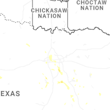 Regional Hail Map for Dallas, TX - Monday, May 25, 2026