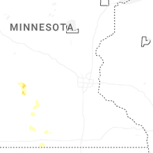 Regional Hail Map for Minneapolis, MN - Monday, May 25, 2026