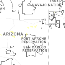 Regional Hail Map for Show Low, AZ - Monday, May 25, 2026