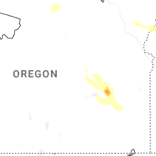 Regional Hail Map for Burns, OR - Thursday, May 28, 2026