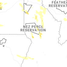Regional Hail Map for Grangeville, ID - Thursday, May 28, 2026