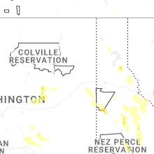 Regional Hail Map for Spokane, WA - Thursday, May 28, 2026