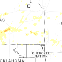 Regional Hail Map for Chanute, KS - Saturday, May 30, 2026