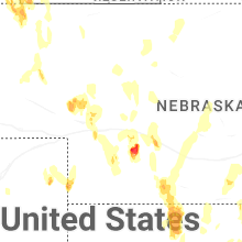 Regional Hail Map for North Platte, NE - Saturday, May 30, 2026